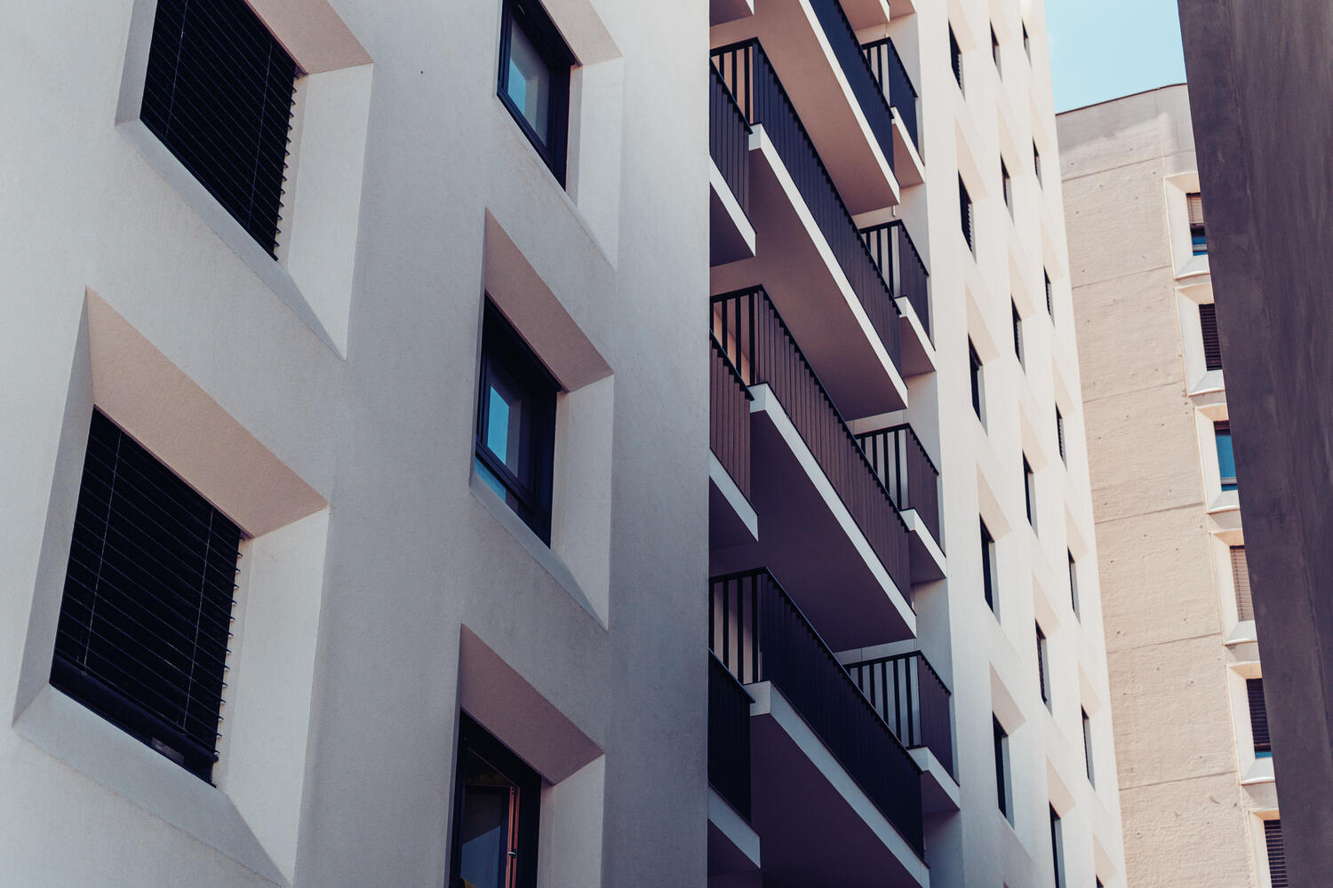 Façades d'immeubles résidentiels